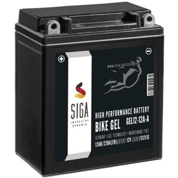 Batterie moto gel SIGA Bike YB12A-A 12 Ah 12 V